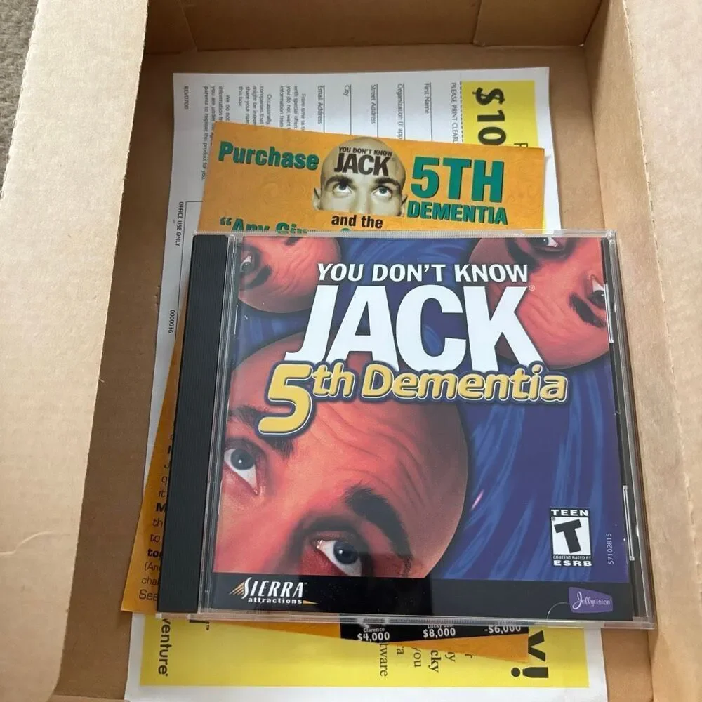 You Don’t Know Jack 5th Dementia PC CD-ROM For Windows 2000/98/95
